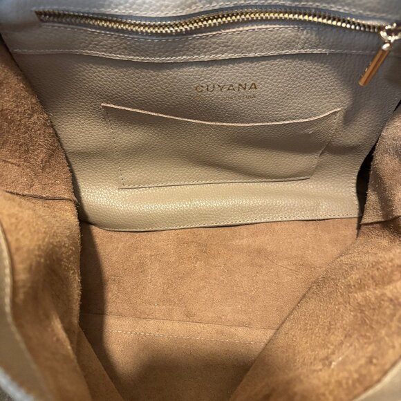NEW CUYANA Tan Leather Medium Tote bag/purse - Picture 4 of 6